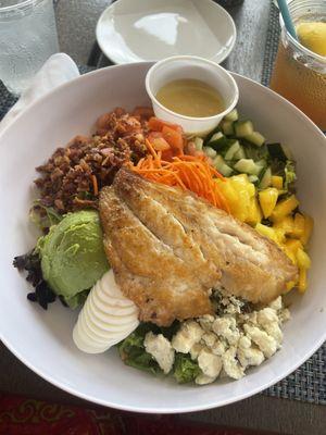 Cobb salad with grilled fresh catch - incredible