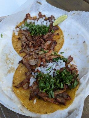 Al pastor tacos ($4.25)