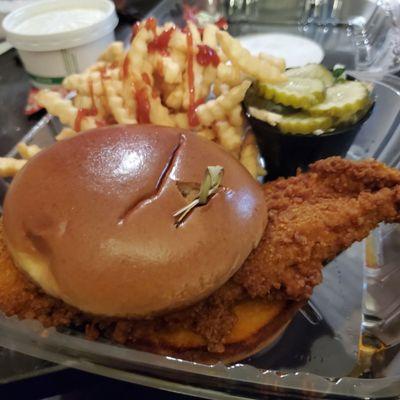 Nashville hot chicken sandwich