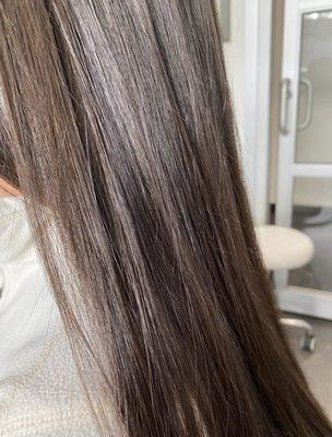 Silky, anti-frizz hair for up to 12 weeks with our Brazilian Blowout treatment.