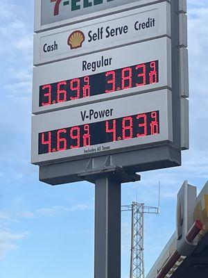 Proce of gas today 5/9, highest priced gas in the Long Island city area