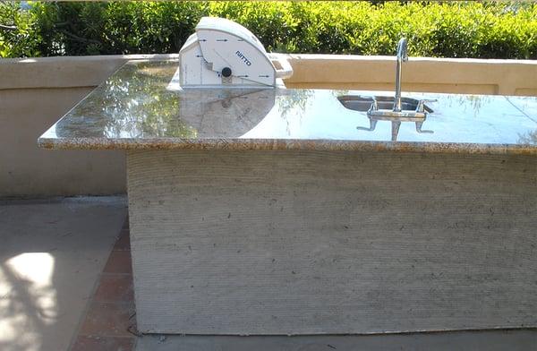 Outdoors Granite & Marble installation