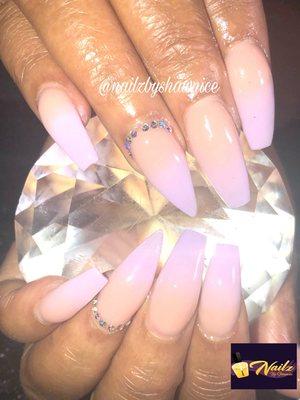 Ombré Full Set! With Cuticle Bling!