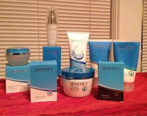 SEACRET skin care products available