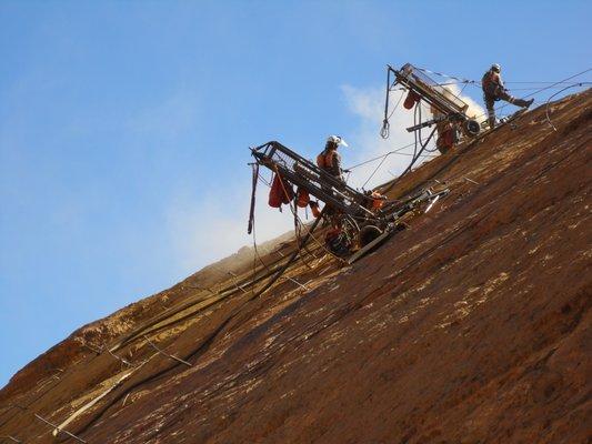 West Angelas Pilbara Mine Geotechnical Engineering Company Geovert  - Hazard Mitigation Services