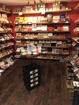 An impressive selection of imported cigars - the best in the area!