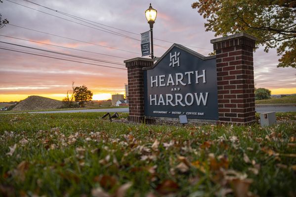 Hearth and Harrow sign