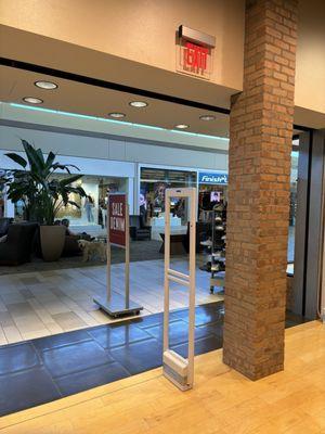 View of mall from inside Buckle