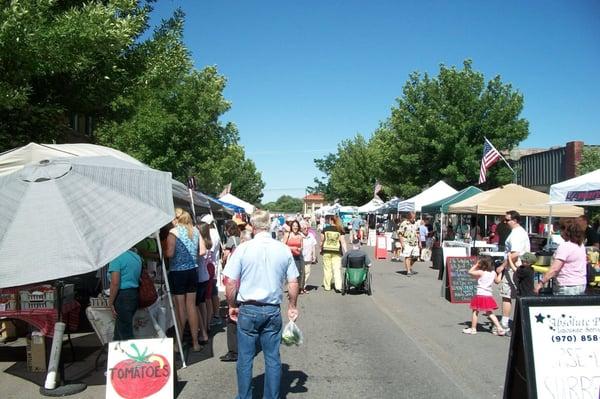 Sunday Farmer's Market in The Town of Palisade Colorado