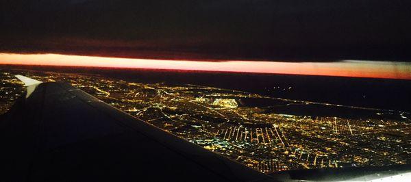 All in the approach... flying into South Florida on the jet