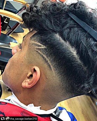 Drop fade with design