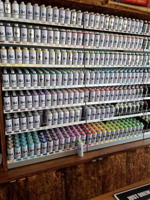 Spray paint cans