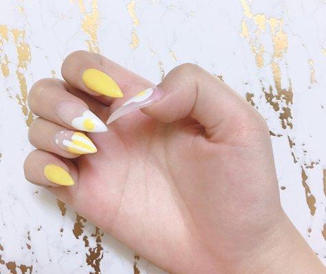 Egg Inspired Nail Art