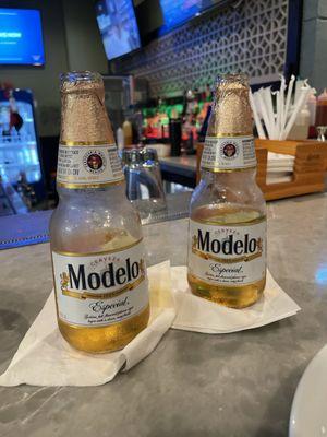 They got Modelo. So at least I got that going for me... which is good.