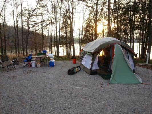 Site 23 overlooking Nolin Lake