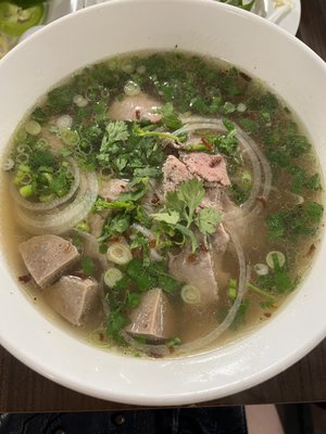 Beef Pho w/ eye if round & beef balls