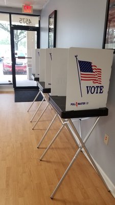 Voting booths