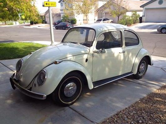 This is my mother's 1966 VW Beetle (Type-1) that she purchased new in 1966.  Nevada Off Road Buggy is helping restore it!  :)