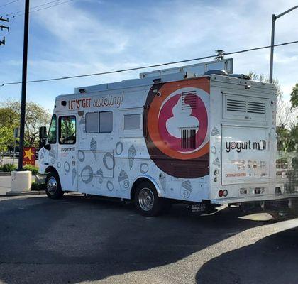 The Yogurt Mill "Fro-yo" or "Froyo" Truck. They had a special today from 2-5pm. Buy one get one free. :)