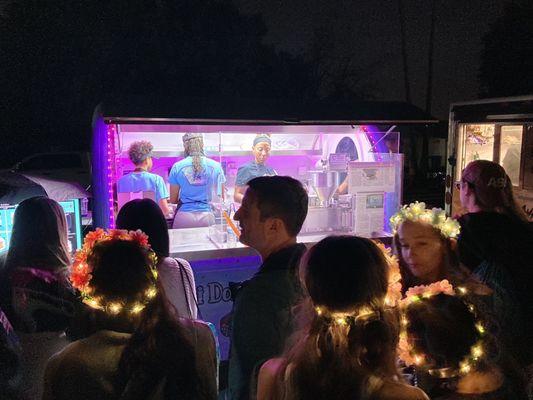 The donut makers, hard at work at the Lantern Festival in Tempe, AZ