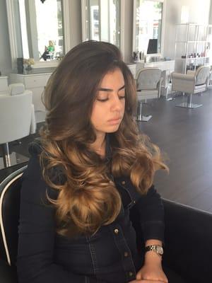 Ombre, cut and style by me.