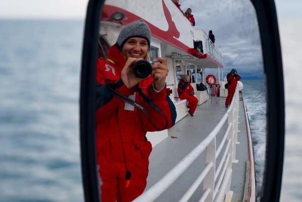 Shelby, ITMI alum in Antarctica