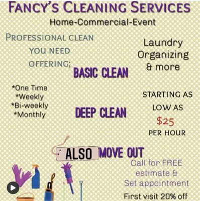 Fancy's Cleaning