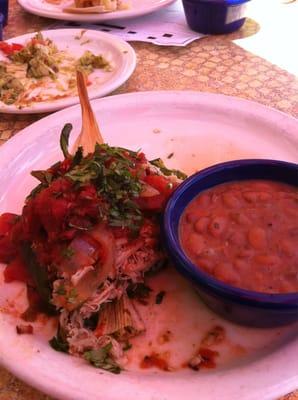 Grilled relleno with chicken and ranchero - no dairy, no gluten!