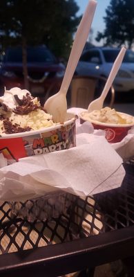 Chocolate Lava Meltdown and Pumpkin Bread Batter Ice Cream