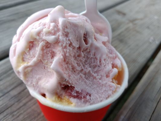 Strawberry and Peach Ice Cream