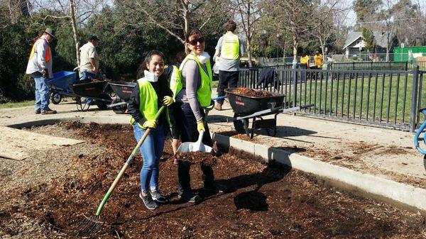 Repairing the park to playable, while making new friends along the way. #Humankindness, #Highschoolvolunteerhours