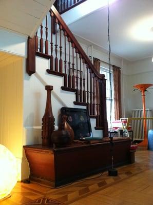 Foyer featuring Fornasetti tray