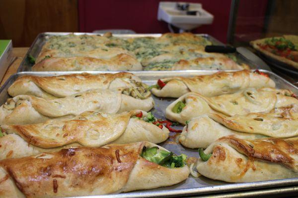 Fresh Calazones right out of the oven!