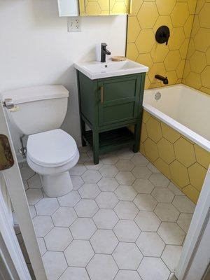 Colorful bathroom