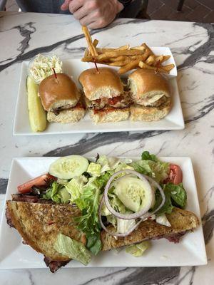 Chicken Parmesan Sliders and the Reuben