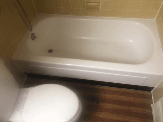 after of the bathtub