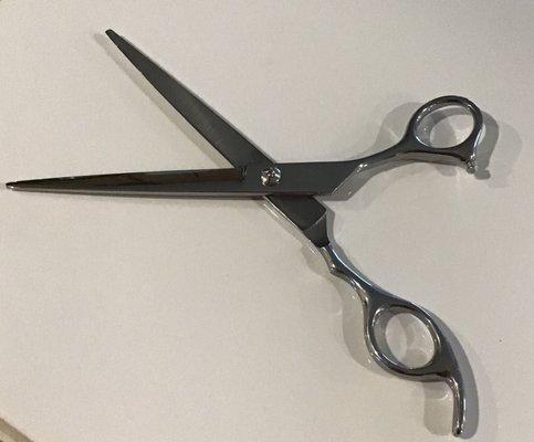 BLACK KNIGHT Professional Hairdressing scissors 7 inch Cutting Barber shears pet scissors Convex style. Easy to adjust pivot screw.