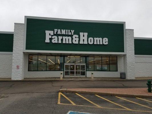 The old Staples location is now Family Farm & Home . . .