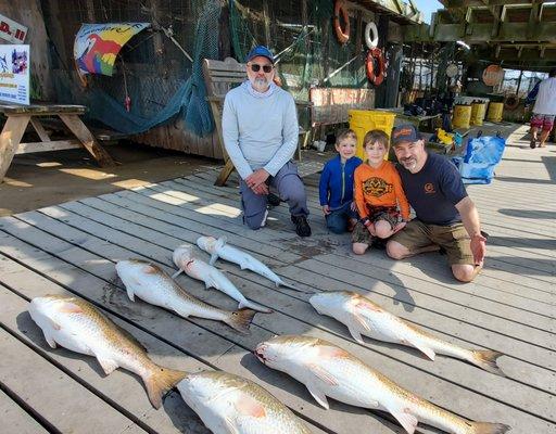 What an incredible morning.  We also threw back several fish.  The best guided fishing trip we've ever been on!