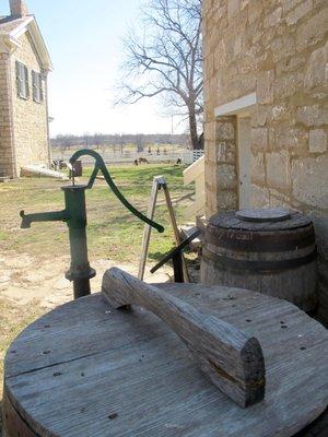 On the grounds of the Mahaffie Stagecoach Stop and Farm