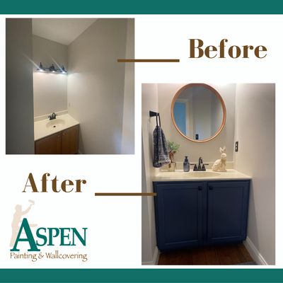 Powder Room Vanity Transformation