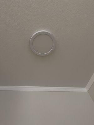 Ceiling light installation