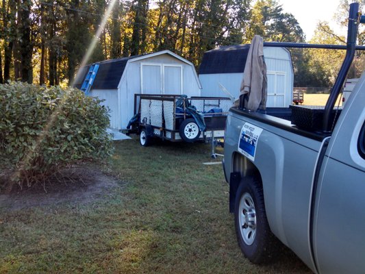 Replaced Roofing on Sheds