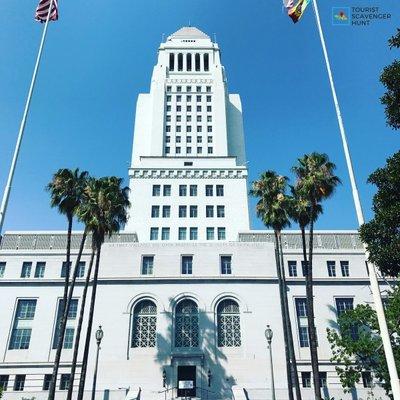 Los Angeles City Hall, along the Downtown Los Angeles Tourist Scavenger Hunt