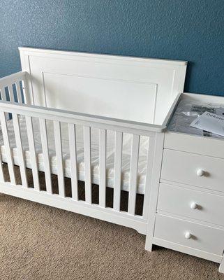 Assembly of Baby Crib With Changing Station