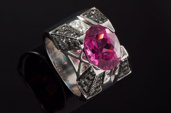 Custom Pink Tourmaline Ring