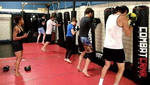 Kickboxing class