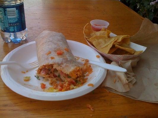 Vegetarian burrito