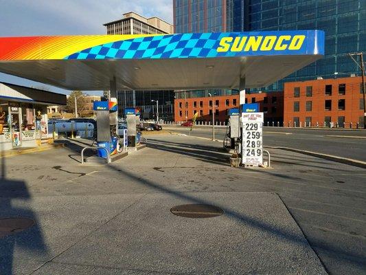 NEW CANOPY  PARKLAWN SUNOCO HERE WE GO