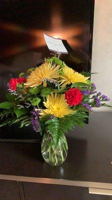 Horrible!! This is the $75 bouquet they made for my children to send me. Horrible